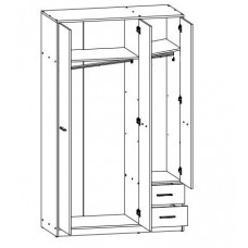 Skapis NEPO SZF3D2S